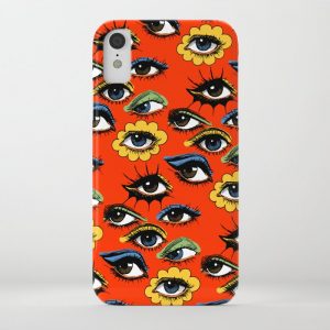 Custom 60s Eye Pattern iPhone Case